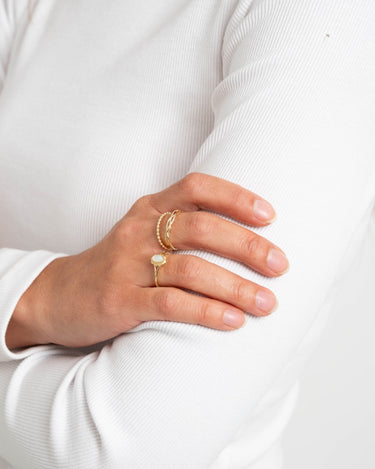 Liddy Stacking Ring Gold - Things I Like Things I Love