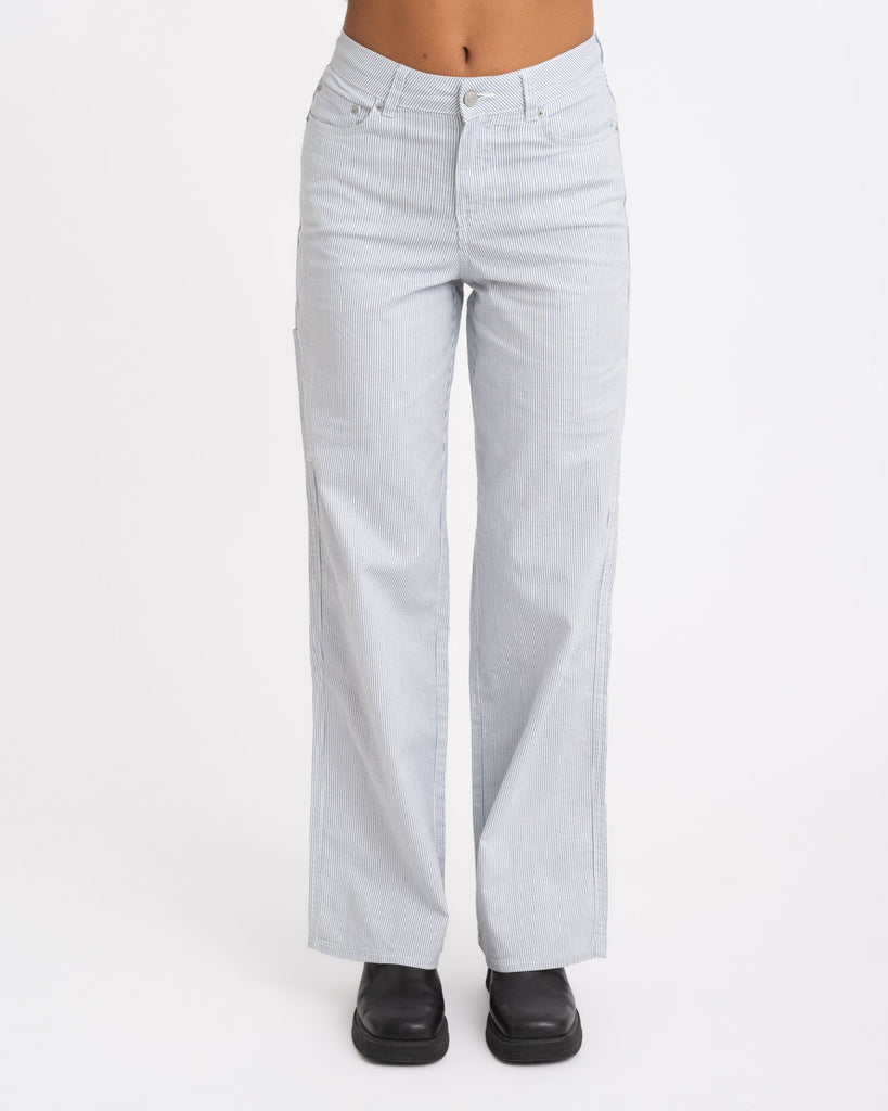Lisa Linen Wide Pant Cornet Blue Stripe - Things I Like Things I Love