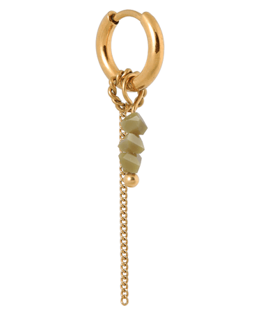 LK Hoops Chain Olive Goud - Things I Like Things I Love