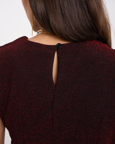 Loes Top Red Glitter - Things I Like Things I Love