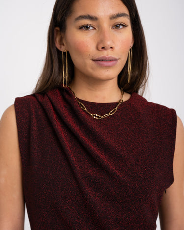 Loes Top Red Glitter - Things I Like Things I Love