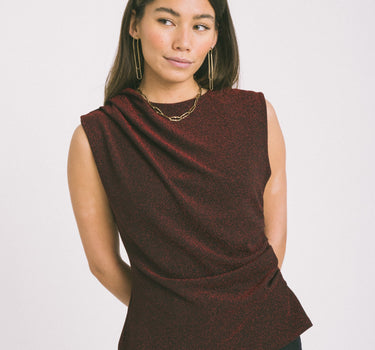 Loes Top Red Glitter - Things I Like Things I Love