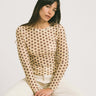 Longsleeve Nelly Mesh Polkadot Yellow - Things I Like Things I Love