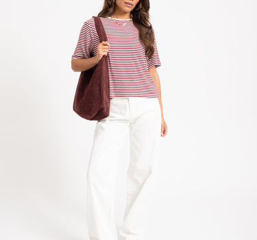 Loreen Suede Bag Bordeaux - Things I Like Things I Love