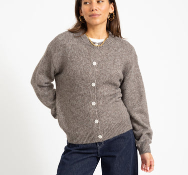 Lou Cardigan Knit Driftwood - Things I Like Things I Love