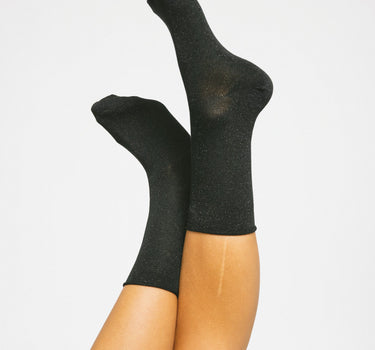 Lucinda Glitter Socks Black - Things I Like Things I Love