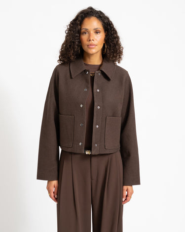 Lucy Short Jacket Chocolate Bruin/Washed - Things I Like Things I Love