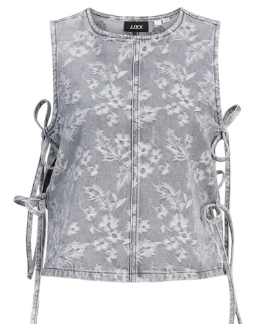 Mabel Top Grey Denim - Things I Like Things I Love