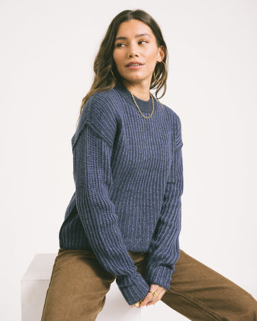 Maghna Crew Neck Knit Naval Academy - Things I Like Things I Love