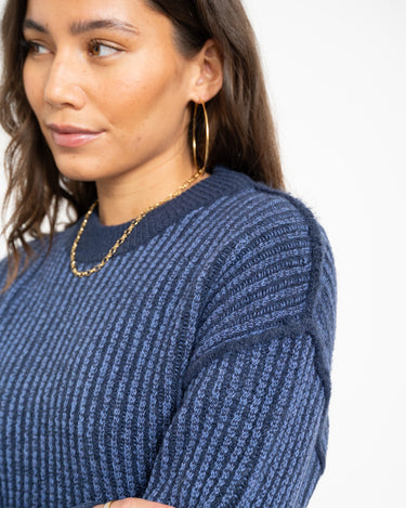 Maghna Crew Neck Knit Naval Academy - Things I Like Things I Love