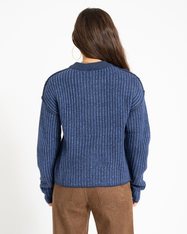 Maghna Crew Neck Knit Naval Academy - Things I Like Things I Love