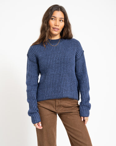 Maghna Crew Neck Knit Naval Academy - Things I Like Things I Love