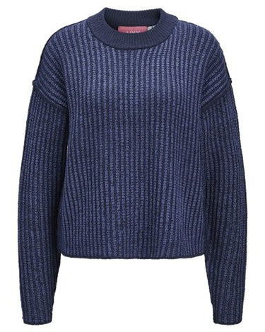 Maghna Crew Neck Knit Naval Academy - Things I Like Things I Love