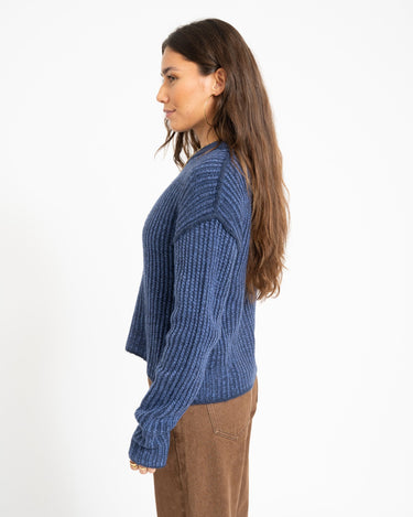 Maghna Crew Neck Knit Naval Academy - Things I Like Things I Love