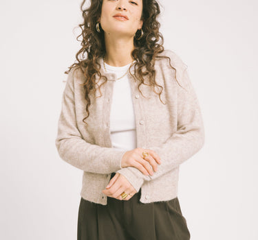 Matilda Cardigan Knit Fog - Things I Like Things I Love