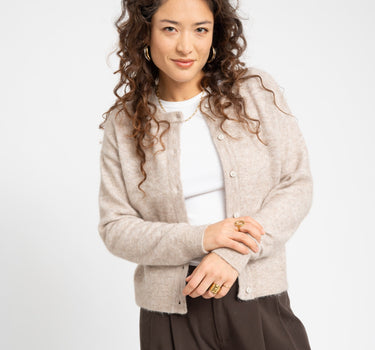 Matilda Cardigan Knit Fog - Things I Like Things I Love