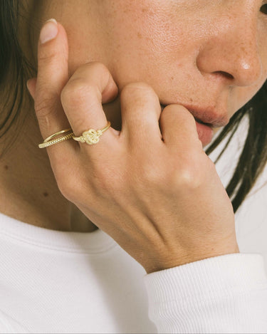 Matten Klopper Ring Gold - Things I Like Things I Love