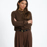 Maysa O-Neck Knit Noos Chocolate Brown - Things I Like Things I Love