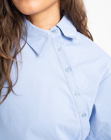 Merlin Assymetrical Blouse Blauw - Things I Like Things I Love