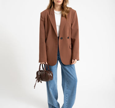 Mia Crossover Charm Bag Seal Brown - Things I Like Things I Love