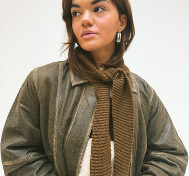 Millie Mini Scarf Brown - Things I Like Things I Love