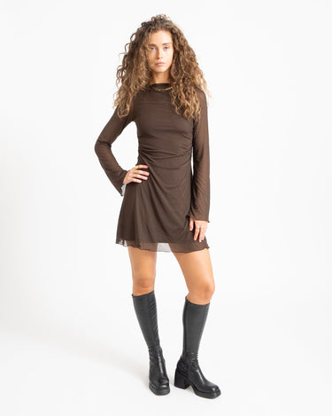 Minna Mesh Dress Demitasse - Things I Like Things I Love