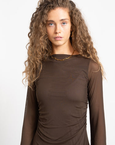 Minna Mesh Dress Demitasse - Things I Like Things I Love