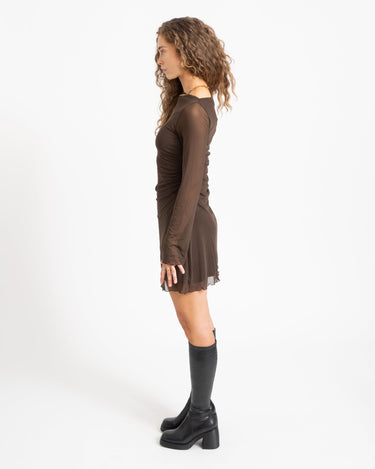 Minna Mesh Dress Demitasse - Things I Like Things I Love