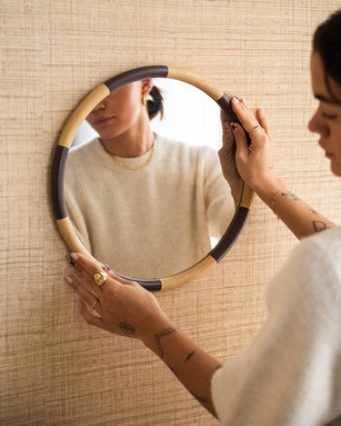 Mirror Arc Stripe Brown - Things I Like Things I Love