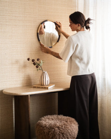 Mirror Arc Stripe Brown - Things I Like Things I Love