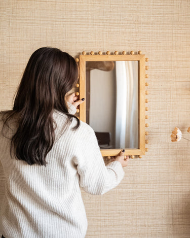 Mirror Beads Wood - Things I Like Things I Love