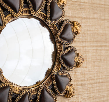 Mirror Devotio Hearts Brown - Things I Like Things I Love