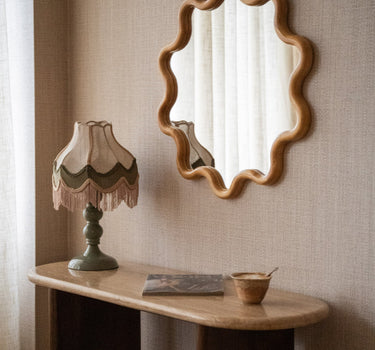 Mirror Wavy Rubberwood - Medium - Things I Like Things I Love