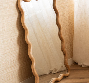 Mirror Wavy Woody Natural - Things I Like Things I Love