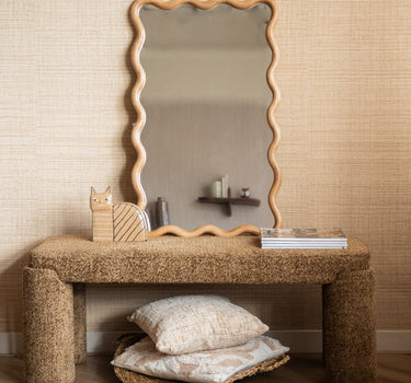 Mirror Wavy Woody Natural - Things I Like Things I Love