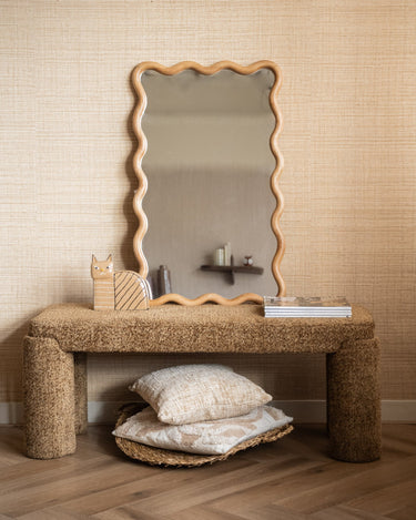 Mirror Wavy Woody Natural - Things I Like Things I Love