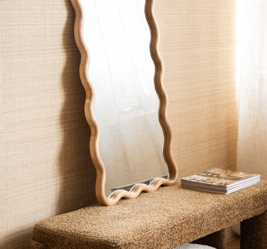 Mirror Wavy Woody Natural - Things I Like Things I Love