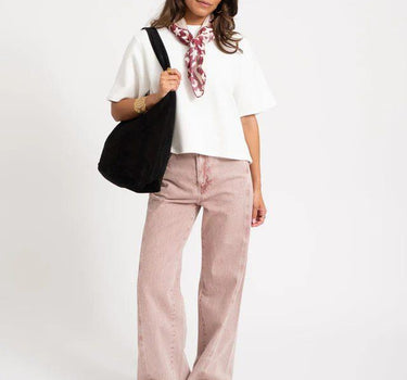 TILTIL Missy HR Relaxed Seam Jeans Pink