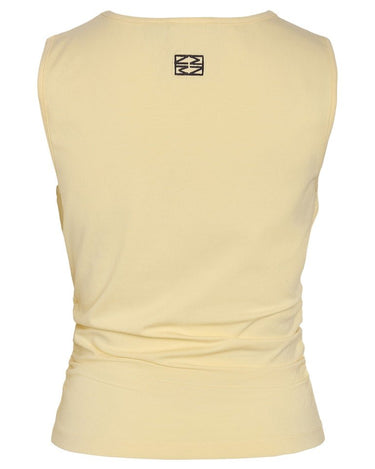 Molly O - neck Ruching Top French Vanilla - Things I Like Things I Love