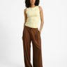 Molly O - neck Ruching Top French Vanilla - Things I Like Things I Love