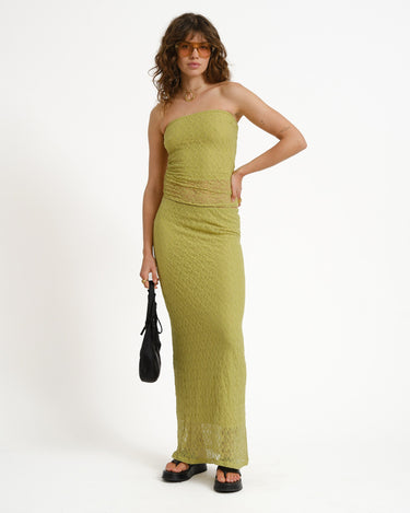 Monroe Lace Tube Top Fern - Things I Like Things I Love