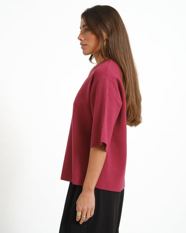 MSCH Agatha East Pullover Rood - Things I Like Things I Love