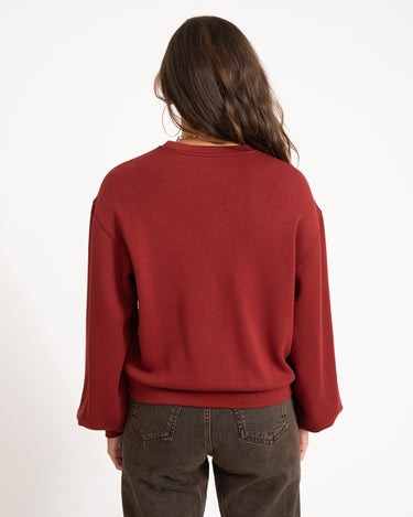 MSCH Brionna Ima Q Sweatshirt Bordeaux - Things I Like Things I Love