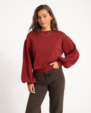 MSCH Brionna Ima Q Sweatshirt Bordeaux - Things I Like Things I Love