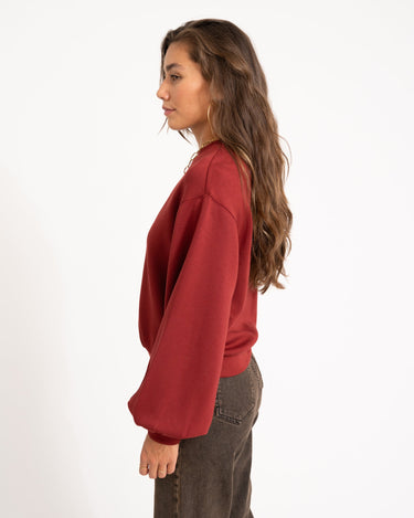 MSCH Brionna Ima Q Sweatshirt Bordeaux - Things I Like Things I Love