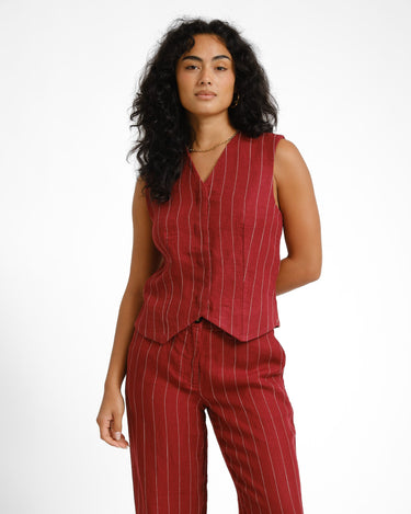 MSCH Claritte Waistcoat Red - Things I Like Things I Love