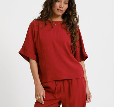 MSCH Daria Top Red - Things I Like Things I Love
