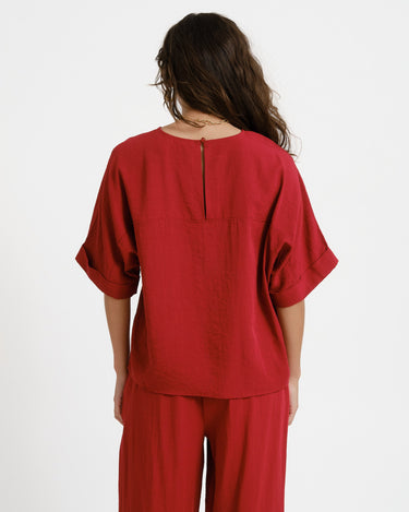 MSCH Daria Top Red - Things I Like Things I Love