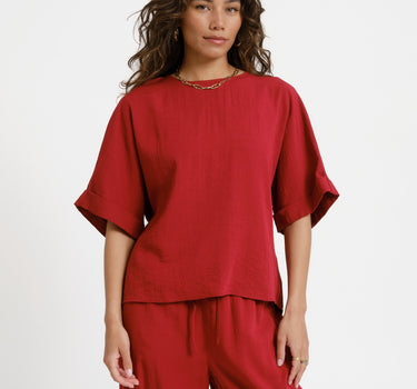 MSCH Daria Top Red - Things I Like Things I Love