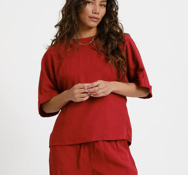 MSCH Daria Top Red - Things I Like Things I Love